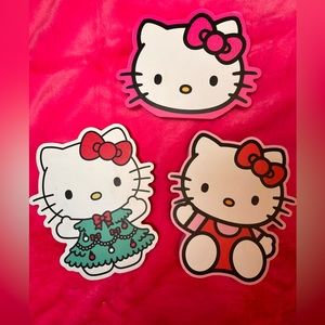 🎄🎀Hello Kitty wood decor